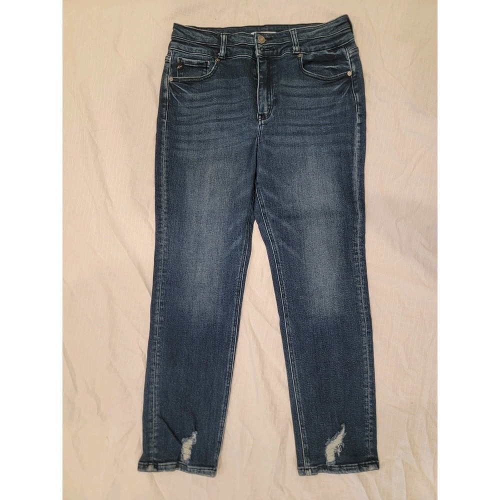 KanCan jeans: Ultra High Rise Slim Straight, Distressed Womens 13 / 30